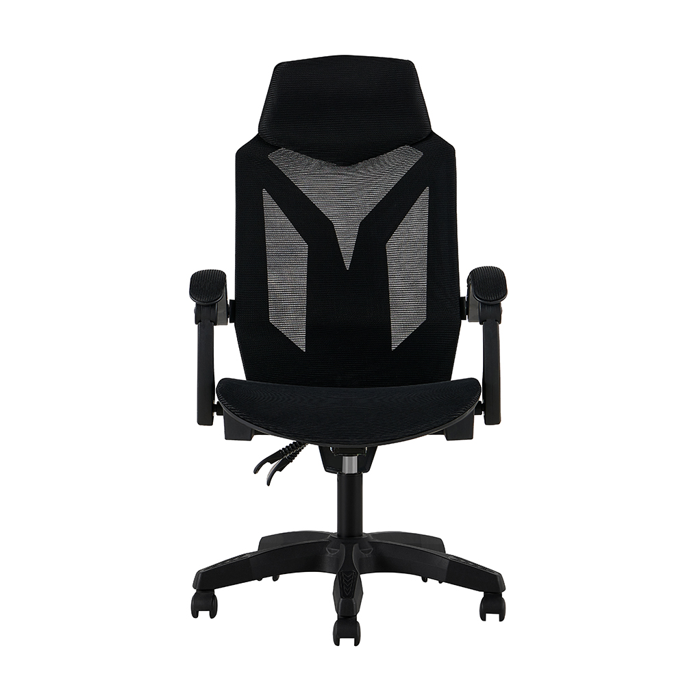 980 Black High-Back Mesh Office Chair with Angular Back Frame - Image 2