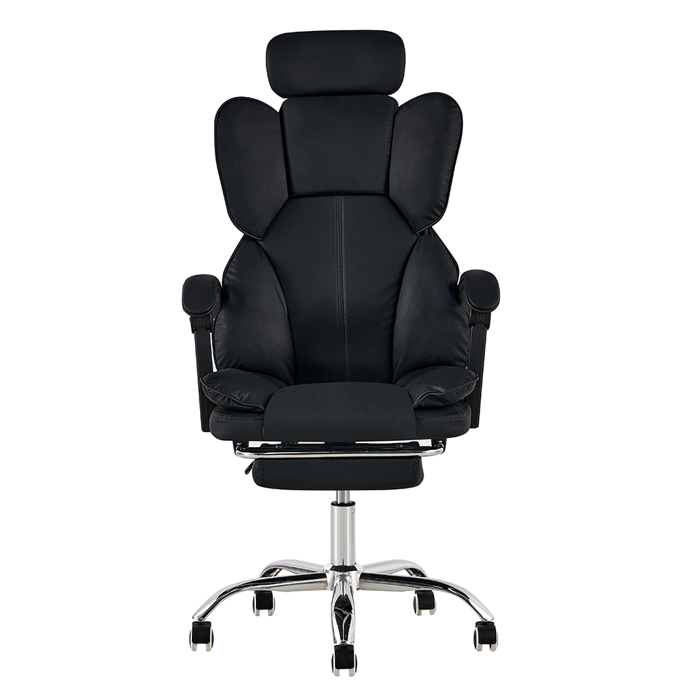 DJ-03 Black High-Back Office Chair with Footrest - Image 2