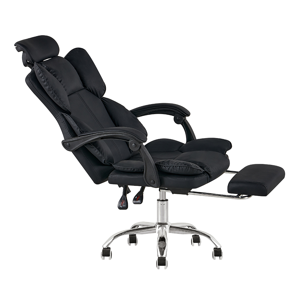 DJ-03 Black High-Back Office Chair with Footrest - Image 6
