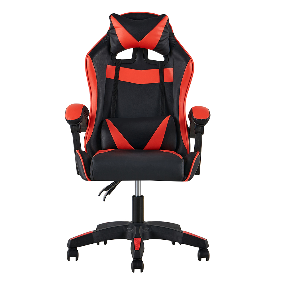 DJ-06 Red and Black Gaming Chair with V-Pattern Back - Image 2