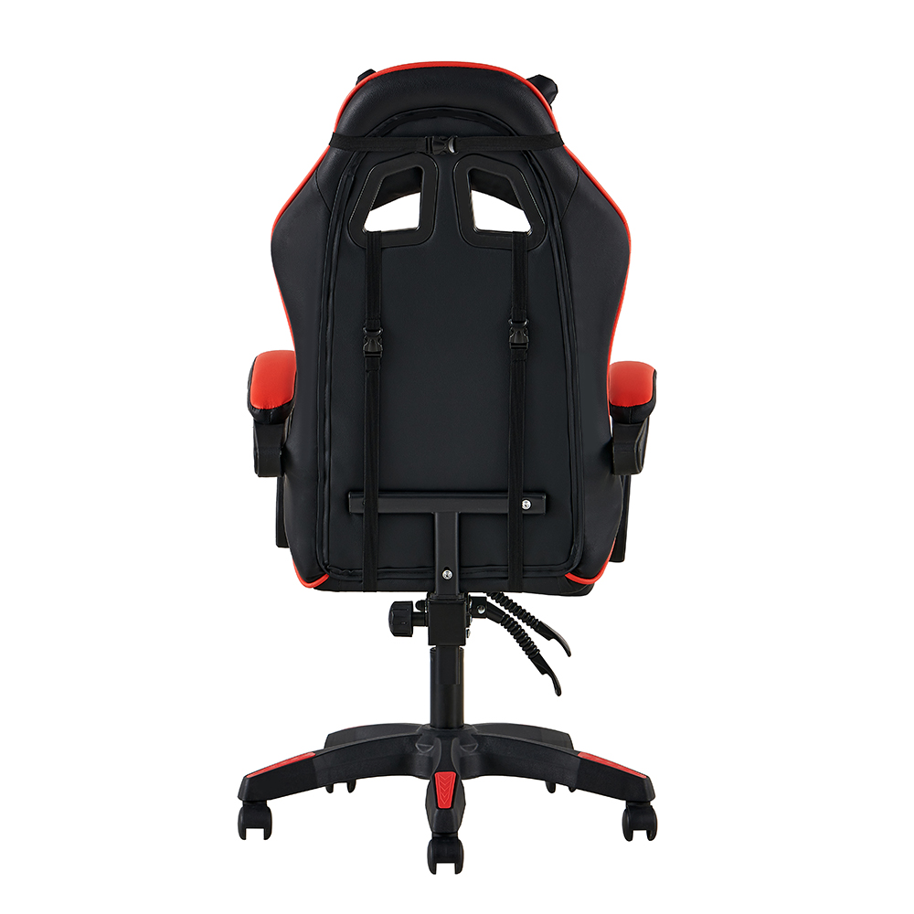 DJ-06 Red and Black Gaming Chair with V-Pattern Back - Image 4