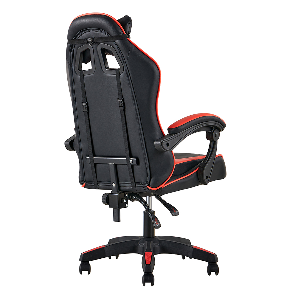 DJ-06 Red and Black Gaming Chair with V-Pattern Back - Image 5